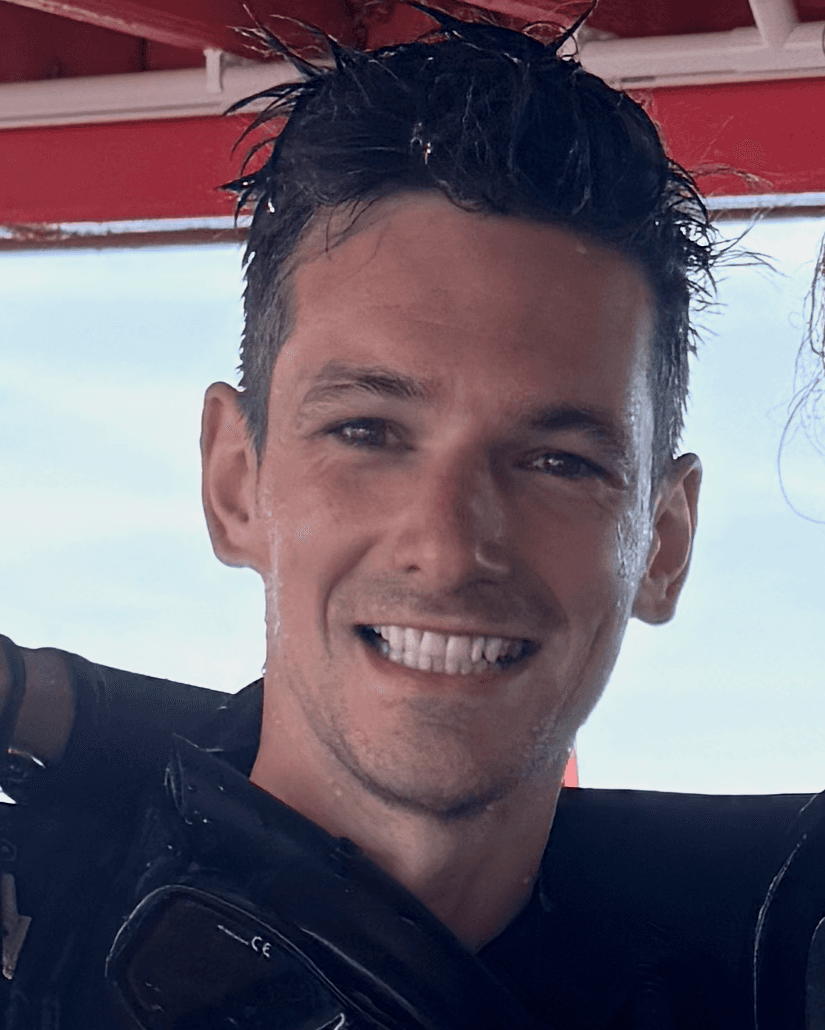 Portrait of Matthew Fisher during Open Water dive course