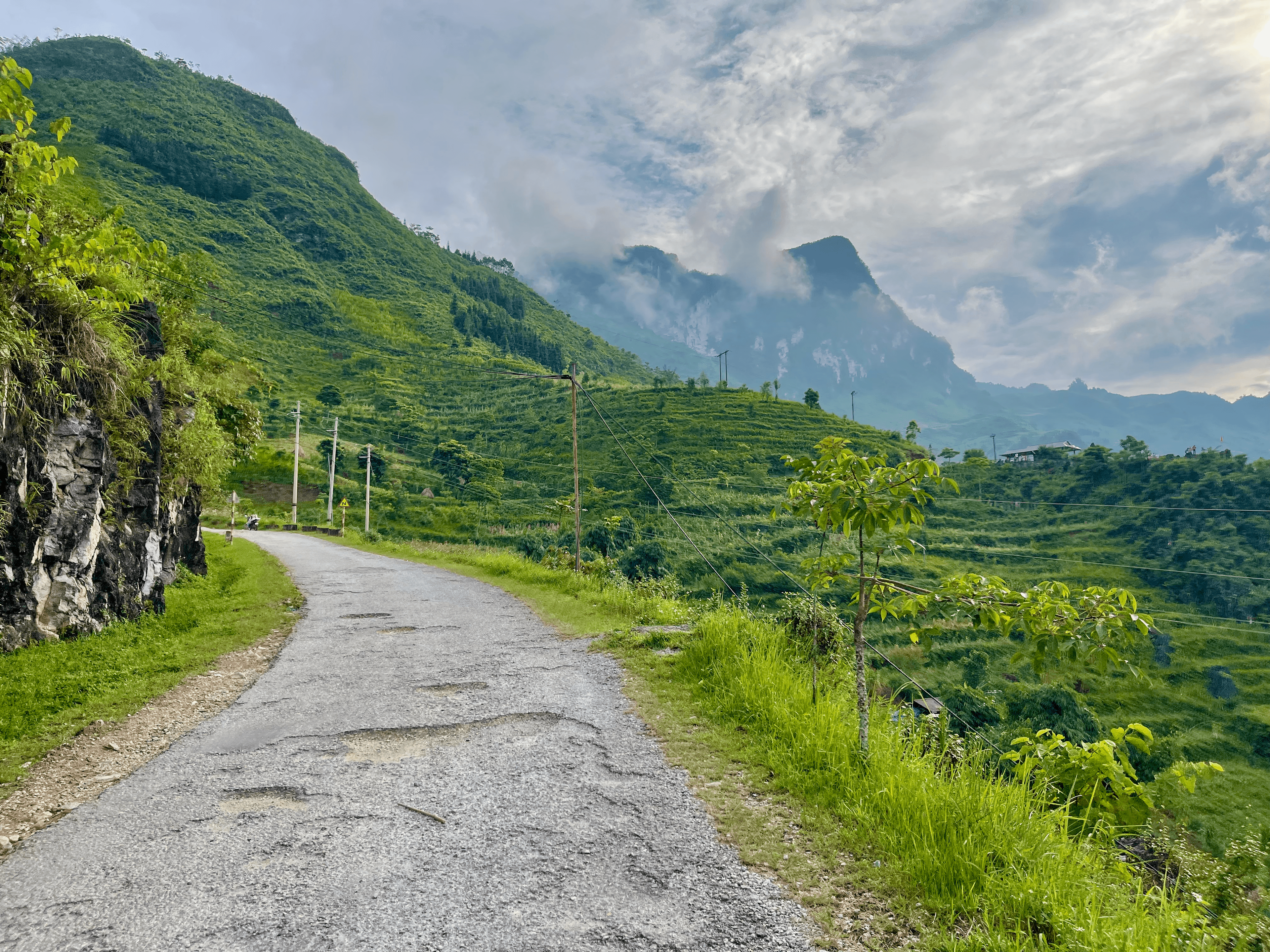 Mountainous landscape in Ha Giang, Vietnam